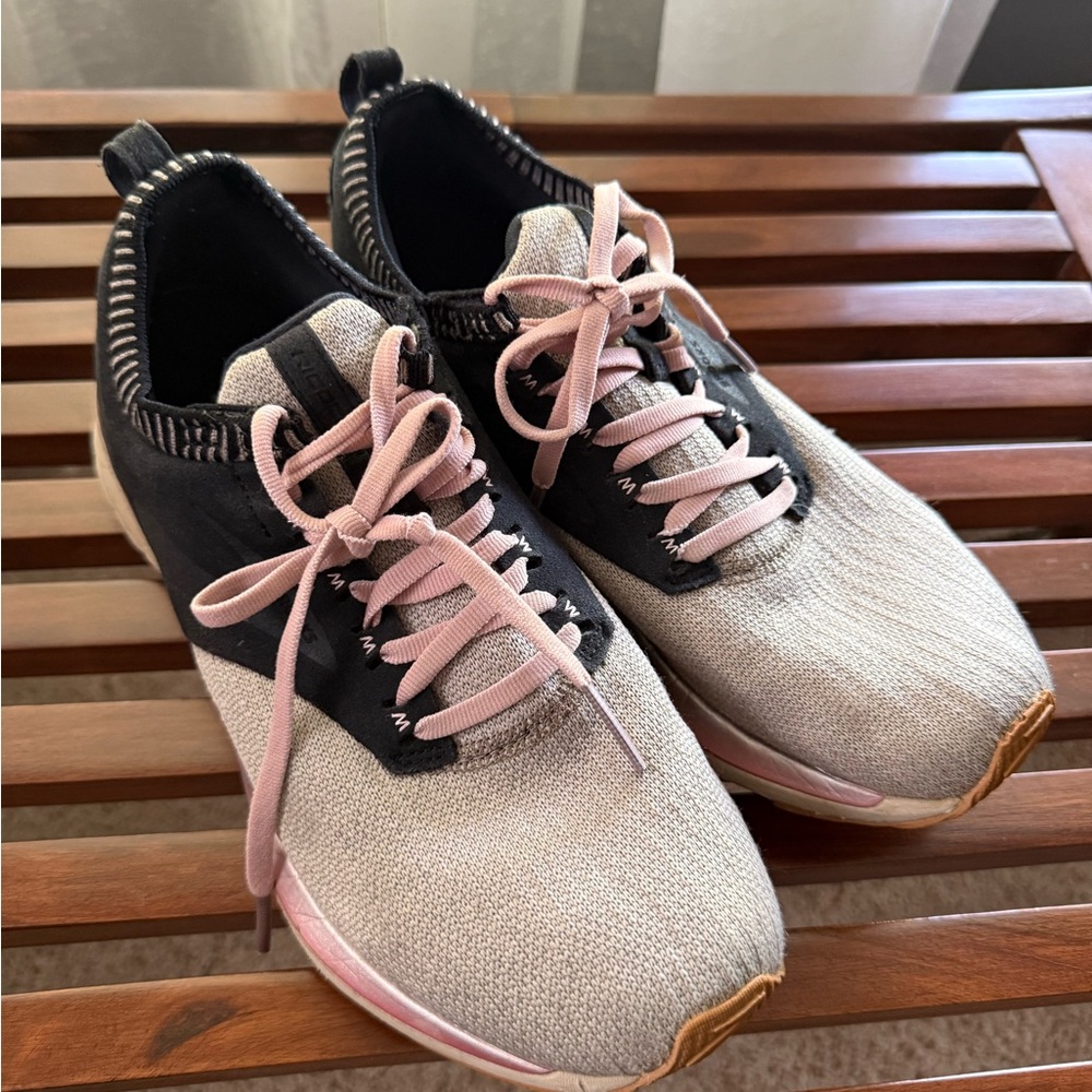 Brooks Women's Athletic Shoes in Black, Pink, and Cream